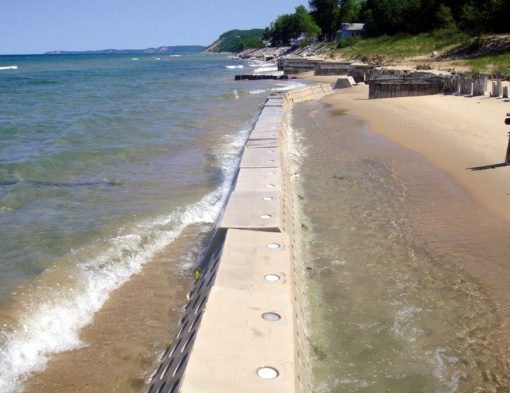 Sandsaver installed Lake Michigan Great Lakes